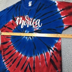 Colortone ‘Merica T-Shirt Mens XL Red White Blue Tie Dye Patriotic T
