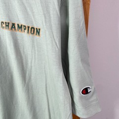 Champion Shirt Mens Large Green Chest Logo Graphic Tee Sportswear Short Sleeve