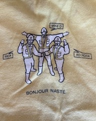 VTG 90s Beastie Boys HELLO NASTY In The Round Tour T-Shirt Yellow XL Wide Nice!