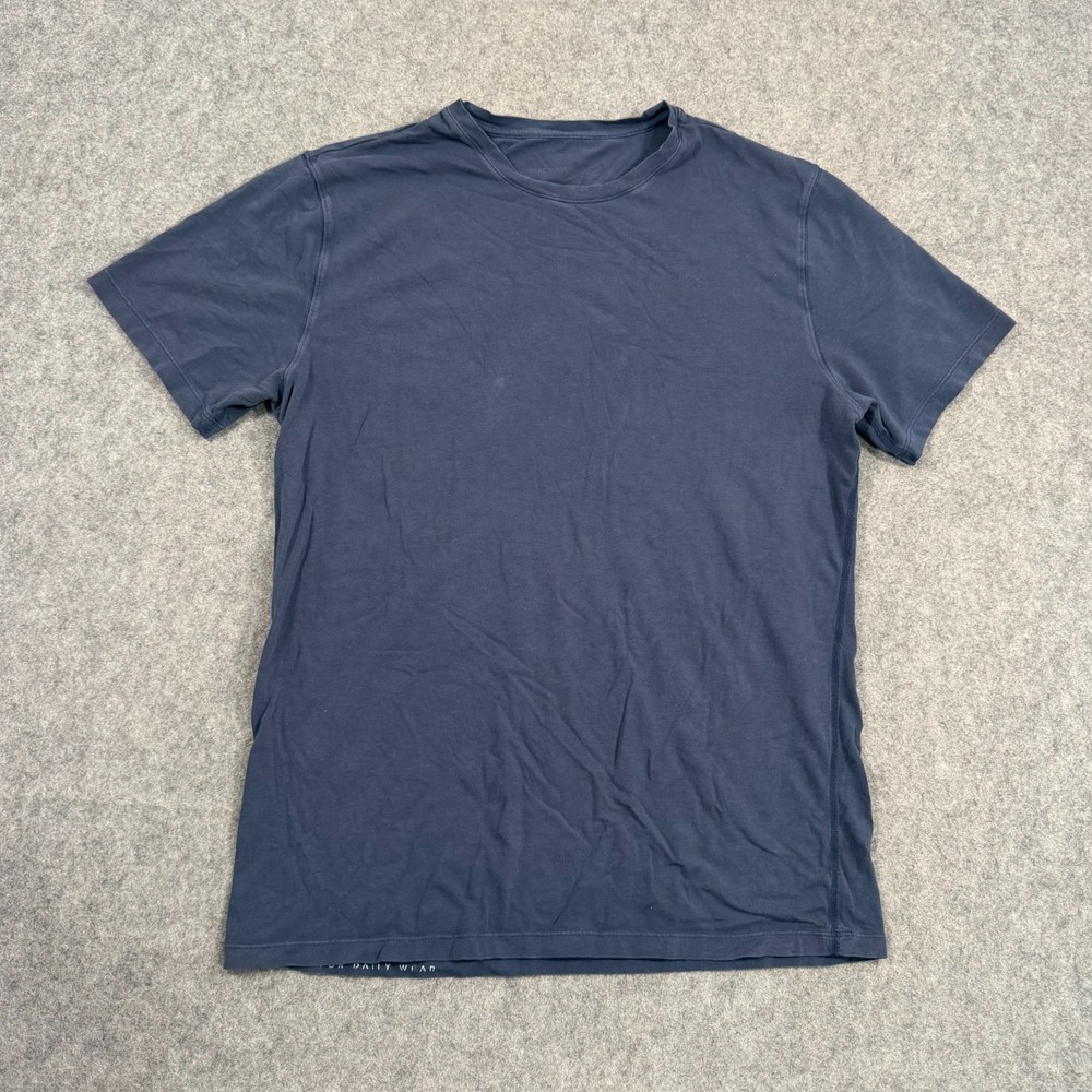 Mack Weldon Navy Blue Short Sleeve Slim Fit Crew Neck T-Shirt Men’s Size Medium