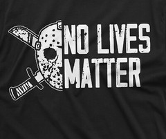 Mens Halloween Funny T-shirt Jason no lives matter Costume Tee Halloween Gifts