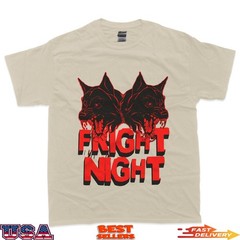 Fright Night Double Hellhound Horror Art T-Shirt