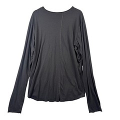 One Golden Thread Unisex Size XL Black Long Sleeve T-Shirt Tencel Supima Cotton