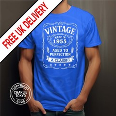 Mens 70th Birthday T Shirt 1945 Any Age any Year 40th 21st 30th 70th Gift Ladies
