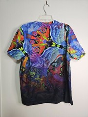 Jane Tattersfield X MEDICINE Art Deco Birds Logo Men’s Sz Large T Shirt Colorful