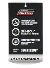 Dickies’ Performance Men’s T-Shirt Short Sleeve, Relaxed Fit, Wicking GS417S1B