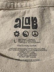 ALAB Be Your Own Ray Of F#cking Sunshine T-Shirt Off White L 2-Sided 100% Cotton
