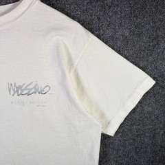 Vintage Mossimo Shirt Mens Medium White 90s Stussy Sun Abstract Art Skate Surf