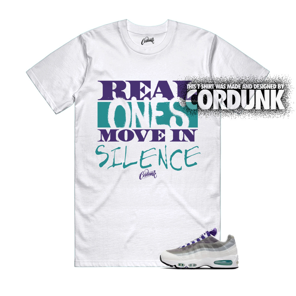 Air Max 95 Big Bubble Grape Fierce Purple Court Emerald Green T Shirt Match REAL