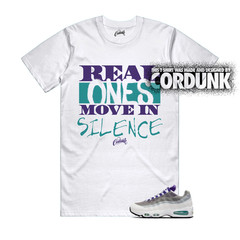 Air Max 95 Big Bubble Grape Fierce Purple Court Emerald Green T Shirt Match REAL