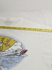 Vintage Green Day White Dookie T Shirt Men’s M Airplane Cotton Band Rock Style