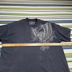 T&C Surf Designs T Shirt Men XLarge Black Eagle Hawk Hawaii Town & Country Tee