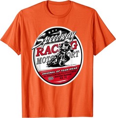 Motorcycle Speedway T-Shirt Flat Track Race T-Shirt