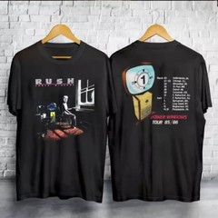 Rush Power Windows Tour 1985 T-Shirt Black Band Concert 80s