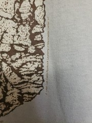Vtg Distressed T Shirt Adult XL Blue Nature 90s Single Stitch Night Camp Wolves