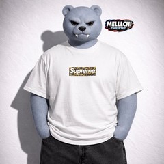 Supreme XXL Shanghai Store Opening Leopard Box Logo Tee White 2024
