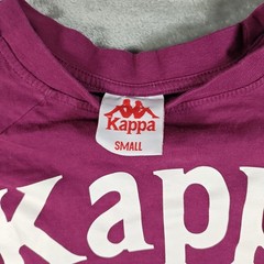 Kappa Shirt Mens Small Red Tape Logo Sportswear Jersey Italy Spell Out Soccer