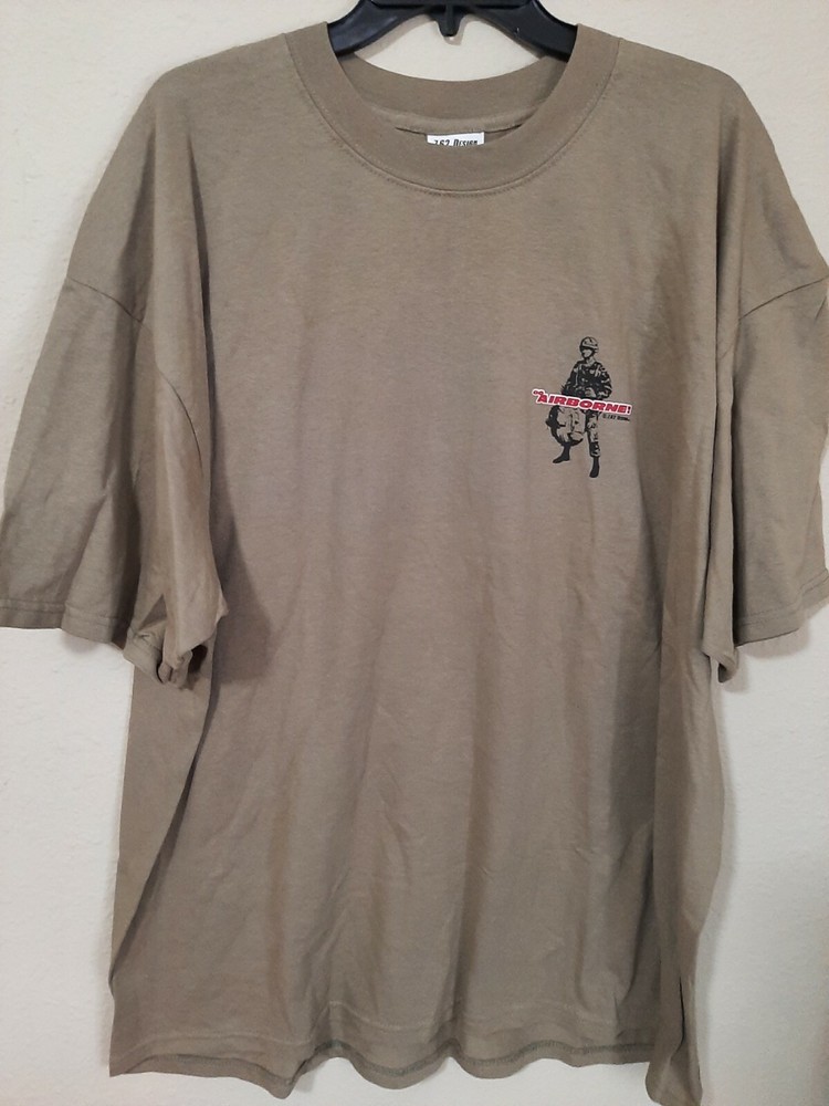 7.62 Design Military Apparel Men Shirt 2XL (XXLarge) Coyote “Go Airborne”–NWOT