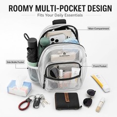 Clear TPU Crossbody Sling Bag for Stadium Events, Waterproof Transparent Ches…
