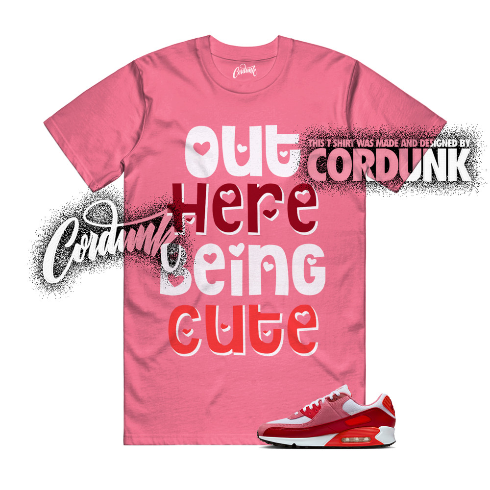 Air Max 90 Peony Light Crimson Team White Valentines Day 2026 T Shirt OHBC