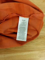 NWT Wax London Dean Striped T-Shirt in Rust Orange (Various Sizes)
