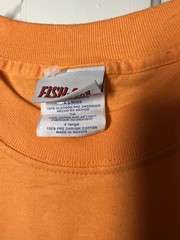 Fish On T Shirt XL Bright Orange Hooked Since ‘72