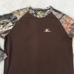 Vintage Mossy Oak Outdoors Break Up Country Camo Thermal Shirt Hunting Mens XL