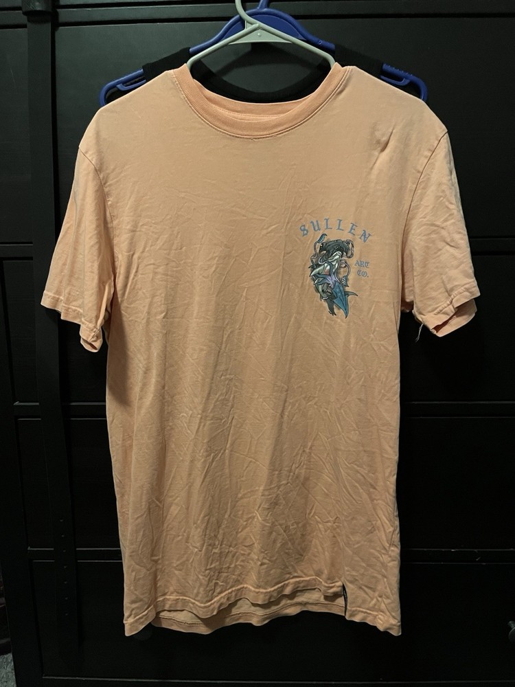 Sullen Men’s Coral Skull Graphic Print Logo T-Shirt Crew Neck Short Sleeve M
