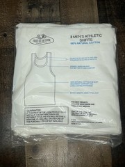 Vtg 1978 Men Athletic Shirt (3 Pack) White T-Shirt Fruit Of The Loom Medium38-40