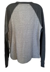 AMERICAN EAGLE Super Soft Gray Raglan Thermal Shirt Long Sleeve Size M