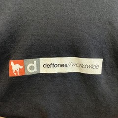 Vintage Deftones 2000 White Pony Box Logo Band Tee Rare Fader Cut Tag L 21x29in