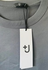 Uniqlo JW Anderson WomenDark Gray Supima Cotton Crew Neck Oversized T-Shirt SZ S