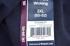 Men’s George T-Shirt Crewneck Short Sleeve Tee 2XLARGE Dark Navy NEW