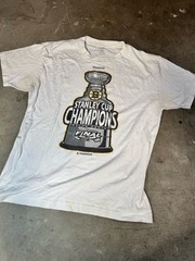Boston Bruins Shirt Large White NHL Hockey 2011 Stanley Cup Champions Reebok