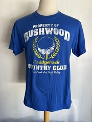 CADDYSHACK (2010) Official “Property Of Bushwood Country Club” T-Shirt Sz Medium