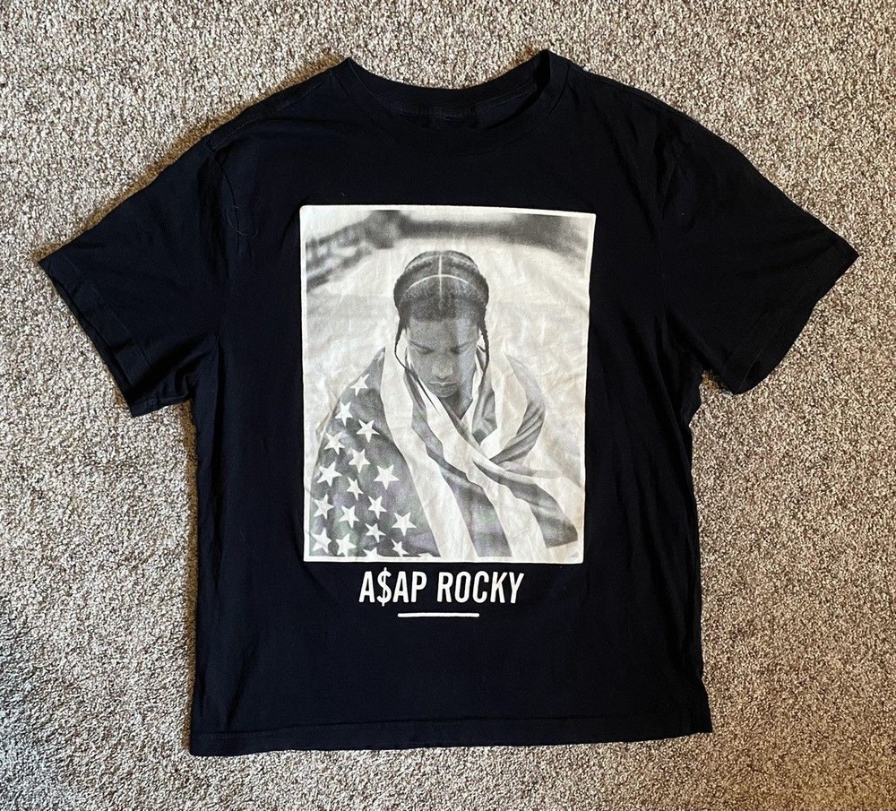 Hot Asap Rocky Gift For Fans Black S-235XL T-Shirt