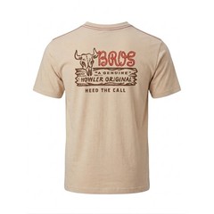 Howler Brothers Mens Large Beige Heed The Call Graphic Pocket T-Shirt Tan L