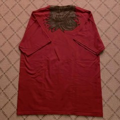 ESPN Lacrosse vintage deep red Flow Chart t-Shirt NWOT L