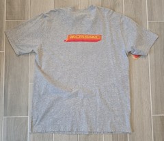 NWT Vintage Mossimo T Shirt Mens XL Graphic Print Gray Skater Y2K Double-Sided
