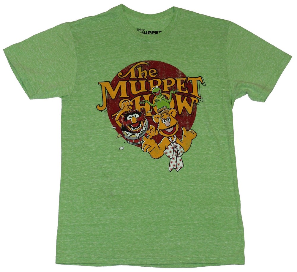 The Muppets Mens T-Shirt – The Muppet Show Cartoon Logo Image