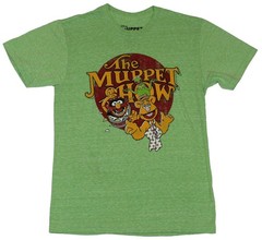 The Muppets Mens T-Shirt – The Muppet Show Cartoon Logo Image