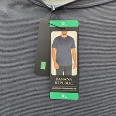 Banana Republic Men Shirt XL Gray Luxe Touch Performance Tee NWT