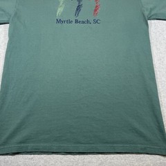 Myrtle Beach South Carolina Shirt Adult Medium Green Golf Beach Ocean Seashells