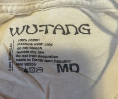 Wu Tang clan t shirt White size Medium Wu-Tang Clan Hip Hop