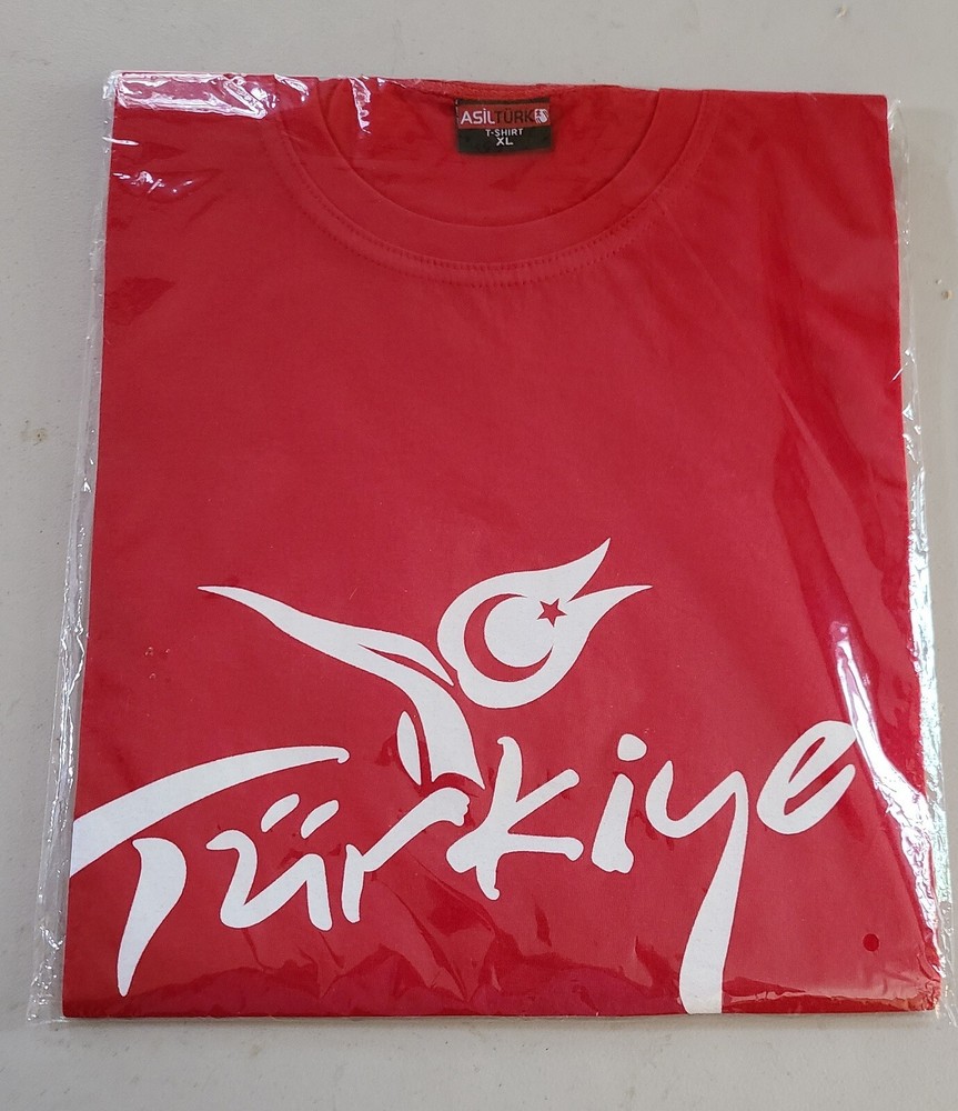 ASIL TURK Turkiye T Shirt Mens XL Red Turkey Turkish Flag Moon Pride