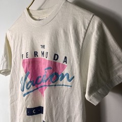Vintage 80s Bermuda Vacation Club Neon Art Deco T-shirt Single Stitch S/M
