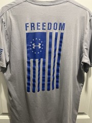 Under Armour 1370810 UA Men’s NEW Freedom Flag Cotton Loose Fit Graphic T-Shirt