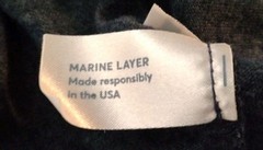 Marine Layer Shirt Men L Multi Color Heather Retro Stripe Sleeve Casual Soft Tee