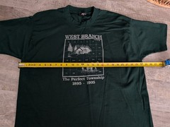 Vtg West Branch Michigan Perfect Township Centennial Tee Shirt USA Made 2XL EUC