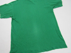 Vtg 1980s Green Blank USA Made Sportswear Basic T Shirt Sz M 38-40 50/50